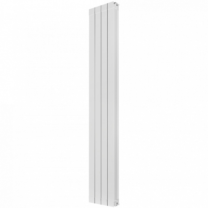 Алюминиевый радиатор STOUT Oscar 2000, 4 секций, боковое подключение, белый