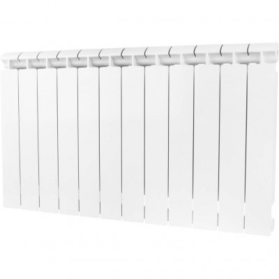 Биметаллический радиатор Global STYLE EXTRA 500, 12 секций, нижнее правое подключение, белый