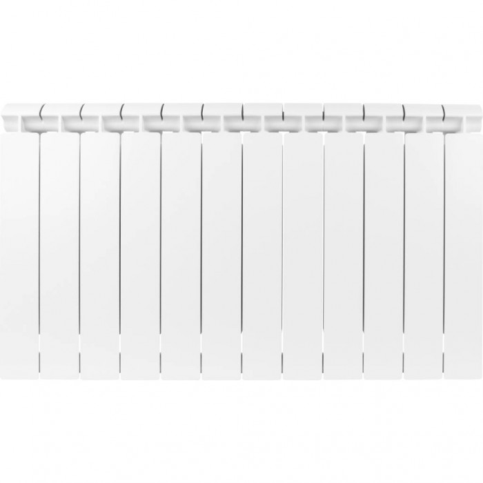 Биметаллический радиатор Global STYLE EXTRA 500, 12 секций, нижнее правое подключение, белый