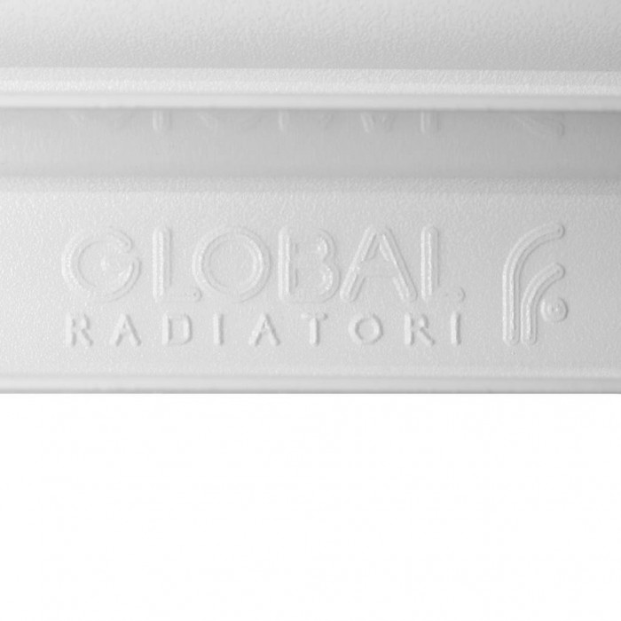 Биметаллический радиатор Global STYLE EXTRA 500, 12 секций, нижнее правое подключение, белый