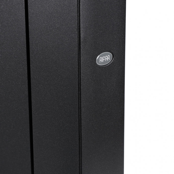 Биметаллический радиатор RIFAR SUPReMO VENTIL 500, 14 секций, нижнее правое подключение, черный