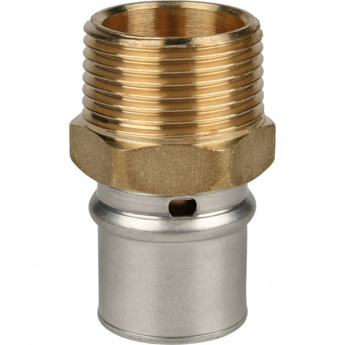 STOUT Переходник с наружной резьбой 1 х26 для металлопластиковых труб прессовой