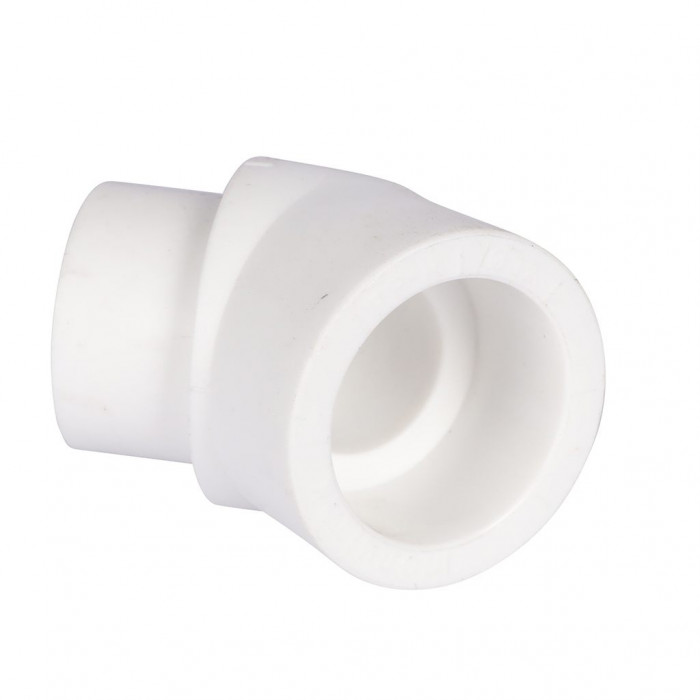 Политэк 9422003245 Политэк d=32 Угольник 45* внутр./наруж. для полипропиленовых труб под сварку (цвет белый)