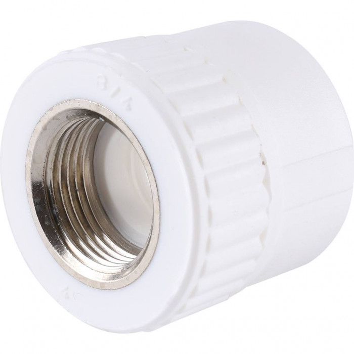 3222-nfo-320c00 Kalde 32x3/4  Муфта комбинированная внутр. резьба для полипропиленовых труб под сварку (цвет белый)