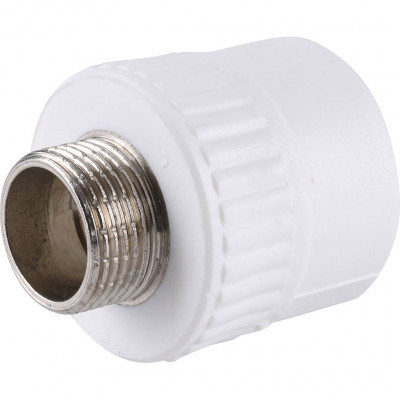 3222-nmo-320c00 Kalde 32x3/4  Муфта комбинированная наруж. резьба для полипропиленовых труб под сварку (цвет белый)