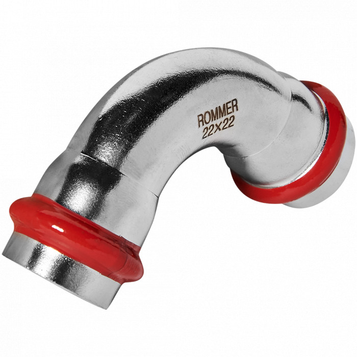 ROMMER RSS-0003-000022 ROMMER Угольник 90°-ВПр, 22, из нержавеющей стали прессовой