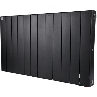 Биметаллический радиатор RIFAR SUPReMO VENTIL 500, 12 секций, нижнее правое подключение, черный