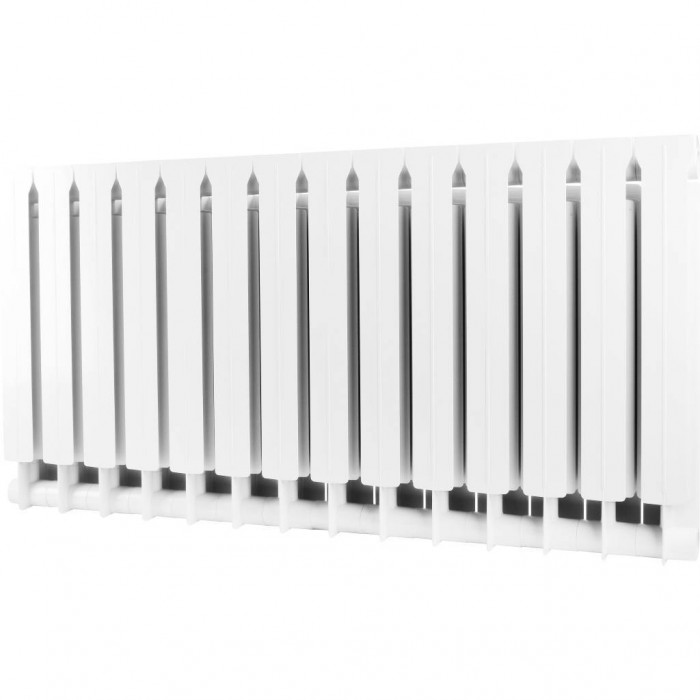 Биметаллический радиатор Global STYLE EXTRA 500, 14 секций, боковое подключение, белый