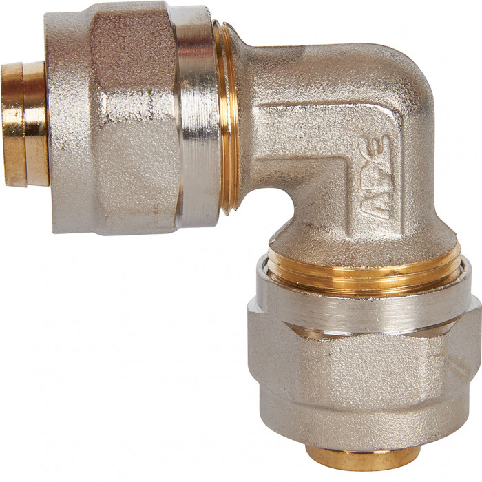 STOUT Угольник 90° 20х20 для металлопластиковых труб винтовой