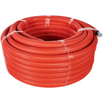Труба STOUT 32х4,4 (бухта 50 метров) PEX-a из сшитого полиэтилена с кислородным слоем, серая в теплоизоляции (красная)