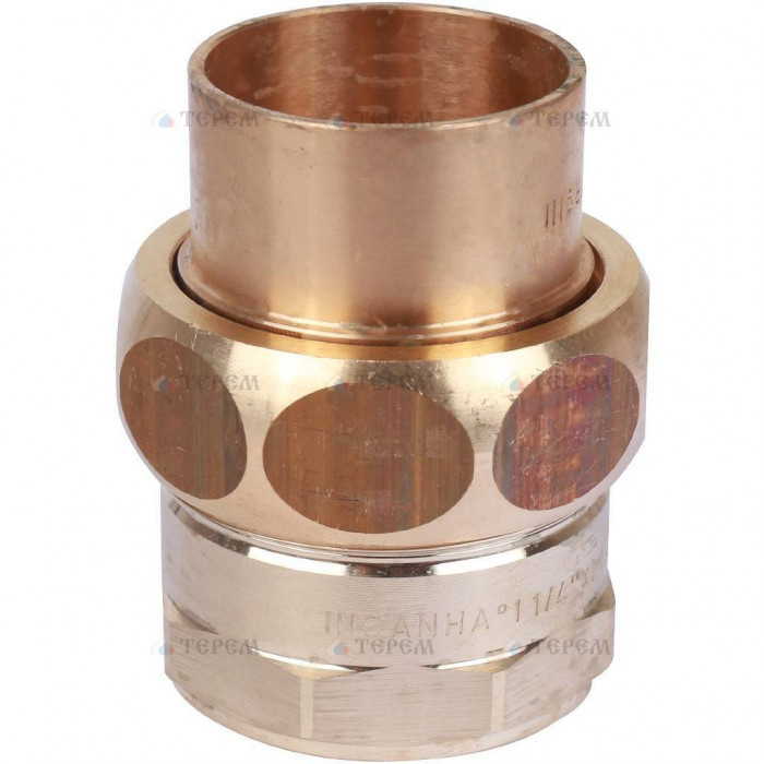 Sanha 4340g сгон ВП-ВР, бронза, самоуплотняющийся 35x11/4, для медных труб под пайку