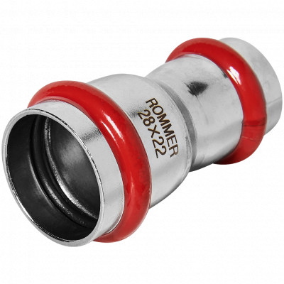 ROMMER RSS-0018-002822 Муфта переходная, 28х22, из нержавеющей стали прессовой