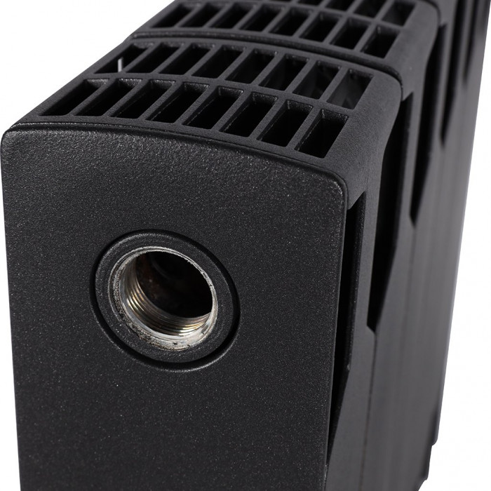 Биметаллический радиатор RIFAR SUPReMO 350, 6 секций, боковое подключение, черный