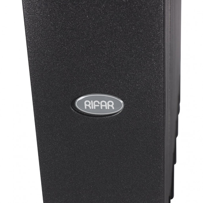 Биметаллический радиатор RIFAR SUPReMO 350, 6 секций, боковое подключение, черный