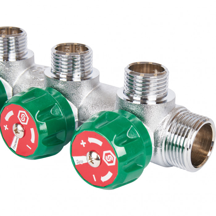 STOUT SMB-6850-341203 STOUT Коллектор регулирующий 3/4", 3 отвода 1/2"