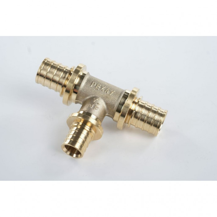 Тройник REHAU с уменьшенным боковым проходом 20-16-20 MX для труб из сшитого полиэтилена аксиальный