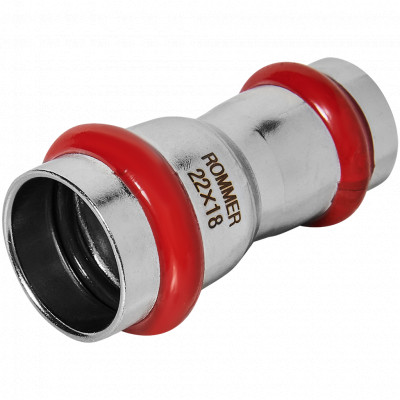 ROMMER RSS-0018-002218 Муфта переходная, 22х18, из нержавеющей стали прессовой