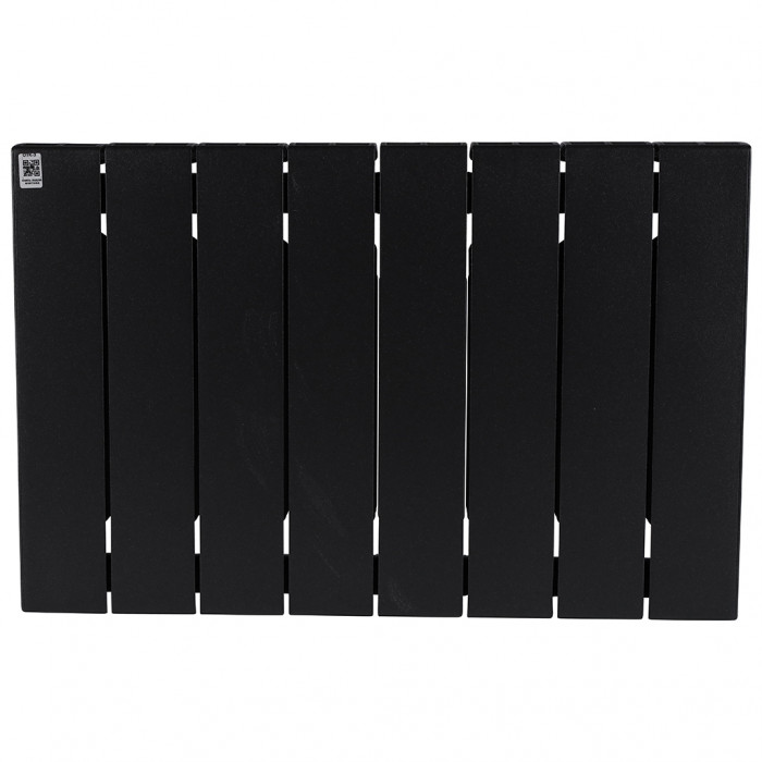 Биметаллический радиатор RIFAR SUPReMO 350, 8 секций, боковое подключение, черный