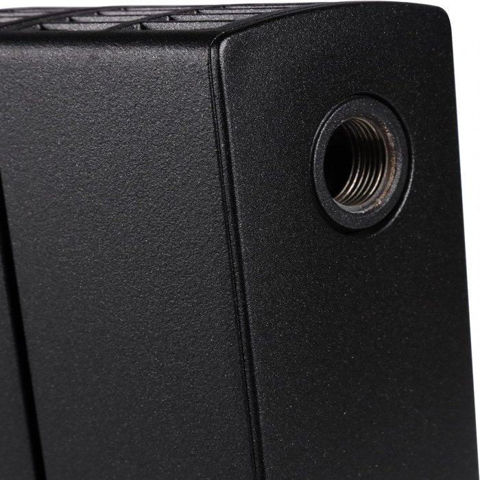 Биметаллический радиатор RIFAR SUPReMO 350, 8 секций, боковое подключение, черный