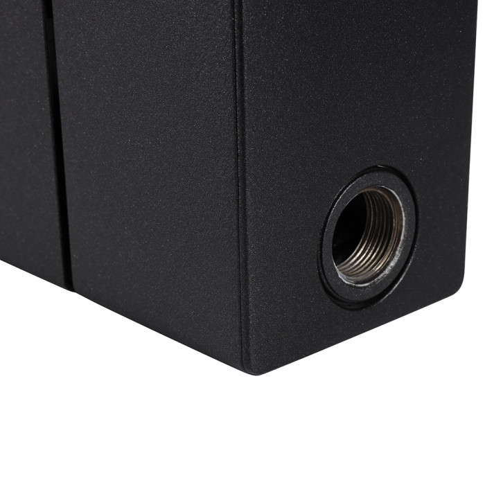 Биметаллический радиатор RIFAR SUPReMO 350, 8 секций, боковое подключение, черный