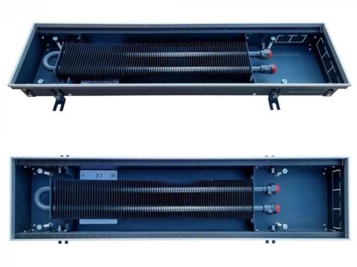 Внутрипольный конвектор Techno Usual KVZ 200-105-0700.00.000/C с естественной конвекцией, окантовка