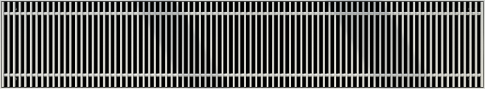 Внутрипольный конвектор Techno Usual KVZ 200-105-0700.00.000/C с естественной конвекцией, окантовка