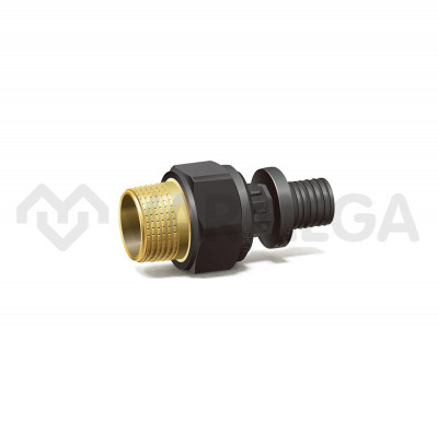 Муфта переходная (переходник) с наружной резьбой Varmega Slide-fit VM51203, 20х1/2&quot;, комбинированная, аксиальная