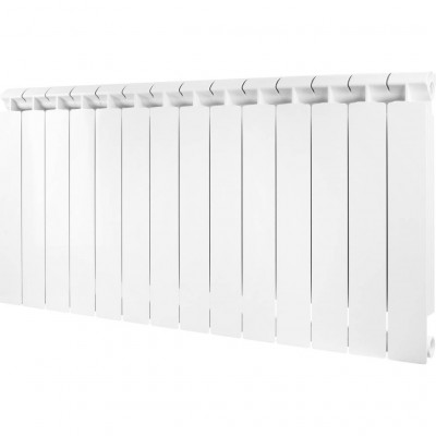 Биметаллический радиатор Global STYLE EXTRA 500, 14 секций, нижнее правое подключение, белый