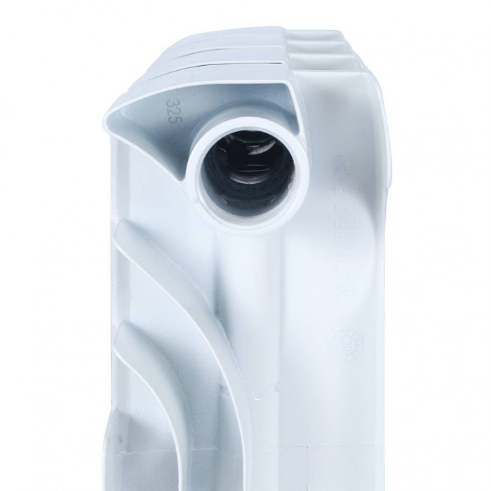 Биметаллический радиатор ROMMER Plus BM 500, 12 секций, боковое подключение, белый