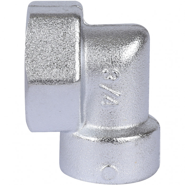 Переходник угловой FAR хром., 3/4 ВР х 1/2 ВР