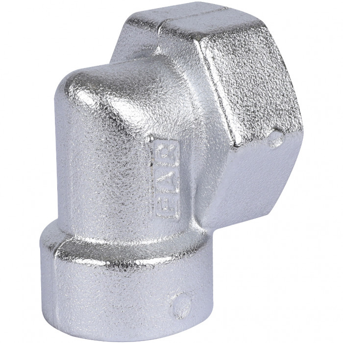 Переходник угловой FAR хром., 3/4 ВР х 1/2 ВР