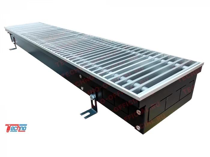 Внутрипольный конвектор Techno Usual KVZ 200-105-0800.00.000/C с естественной конвекцией, окантовка