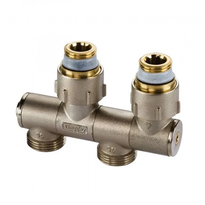 Узел нижнего подключения поворотные VarioCon N1 c функцией отсечки. Для двухтрубных систем