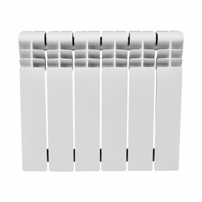 Биметаллический радиатор Smart Install biEasy One 350, 10 секций, боковое подключение, белый