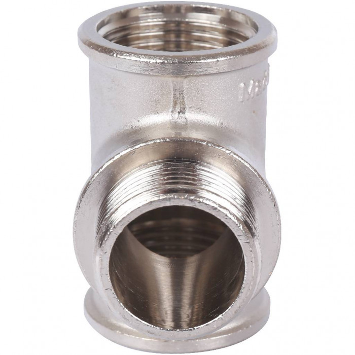 STOUT Тройник ВНВ никелированный 1 x1 x1