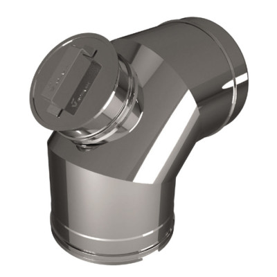 Отвод 87° D300/400 с ревизией, AISI 321/304 (Вулкан)