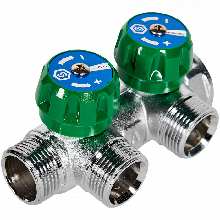 STOUT SMB-6850-343402 STOUT Коллектор регулирующий 3/4", 2 отвода 3/4"ЕК