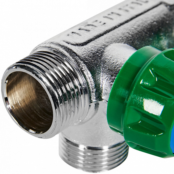 STOUT SMB-6850-343402 STOUT Коллектор регулирующий 3/4", 2 отвода 3/4"ЕК