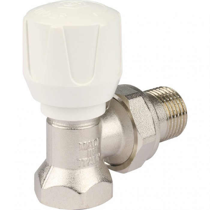 STOUT клапан ручной терморегулирующий угловой 1/2