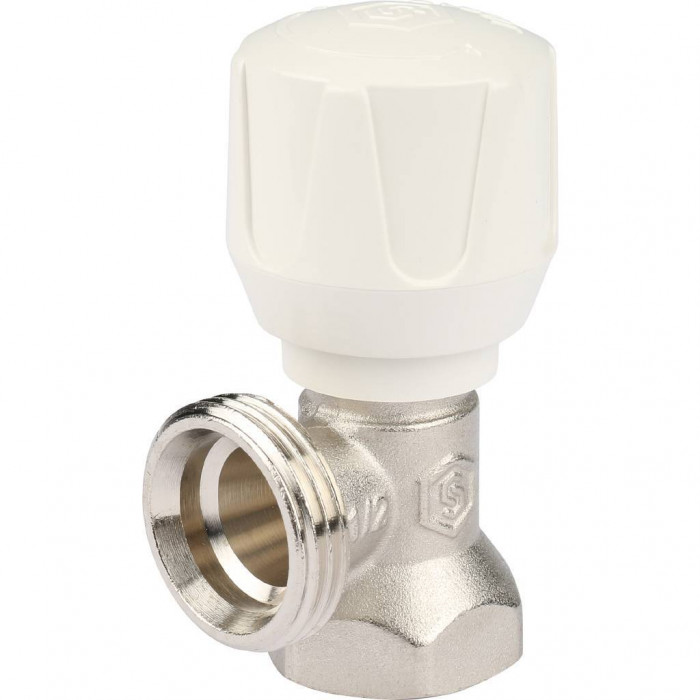 STOUT клапан ручной терморегулирующий угловой 1/2