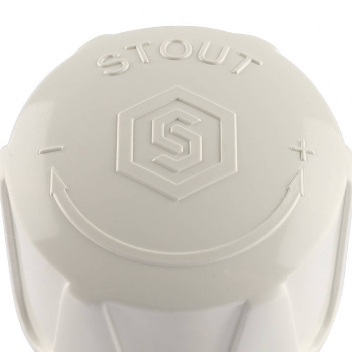 STOUT клапан ручной терморегулирующий угловой 1/2