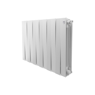 Биметаллический радиатор Royal Thermo PianoForte 500, 12 секций, боковое подключение, белый