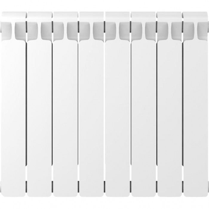 Биметаллический радиатор RIFAR MONOLIT 500, 8 секций, боковое подключение, белый