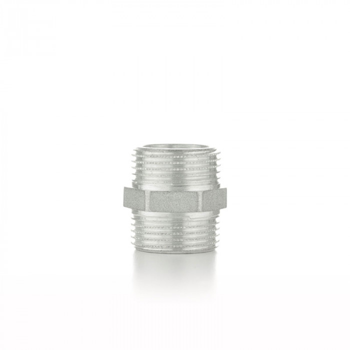 Ниппель равнопроходной, НН 1 1/4", TIN латунь