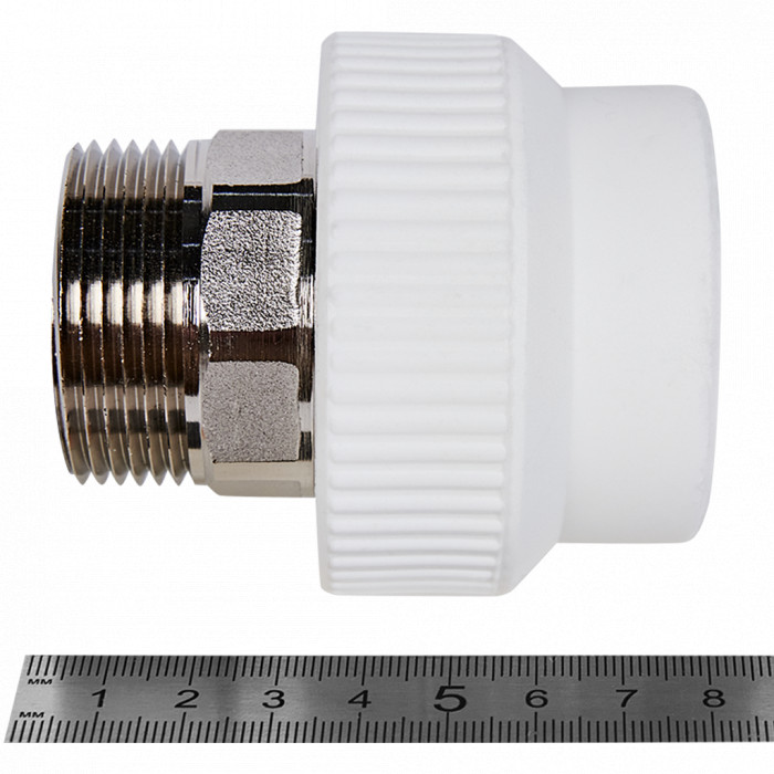 Pro Aqua PA23520P Pro Aqua d= 40-1.1/4 PP-R Муфта комбинированная под ключ НР Белая