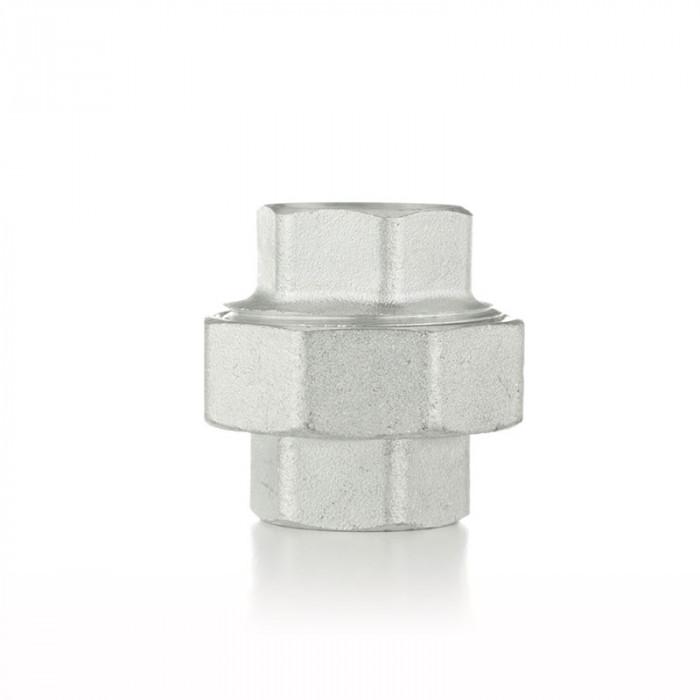 Разъемное соединение прямое, американка, ВВ 1/2", TIN латунь