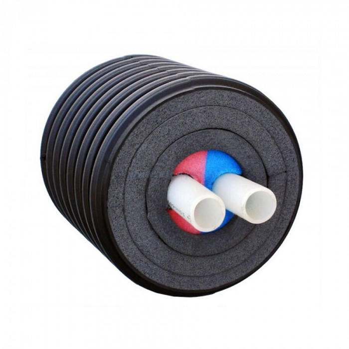 Труба Uponor ECOFLEX THERMO TWIN 2X63X5,8/200 PN6, Бухта 100м