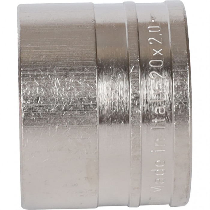 SFA-0020-002002 STOUT Монтажная гильза 20х2.0 никелированная для труб из сшитого полиэтилена аксиальный