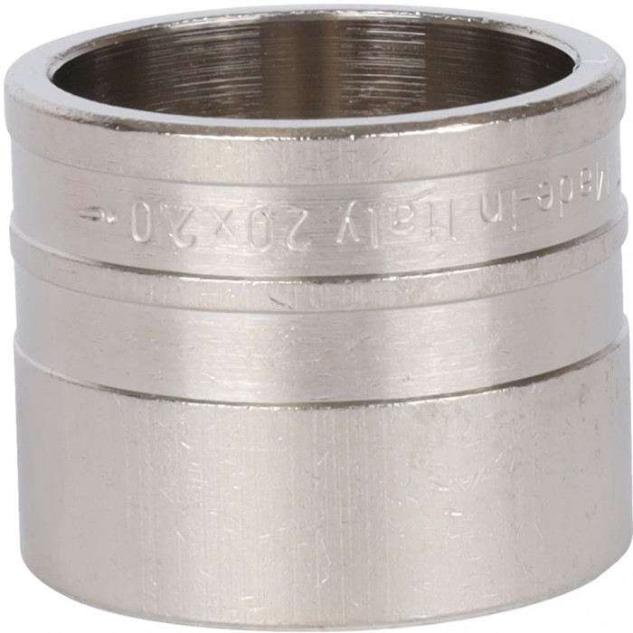SFA-0020-002002 STOUT Монтажная гильза 20х2.0 никелированная для труб из сшитого полиэтилена аксиальный