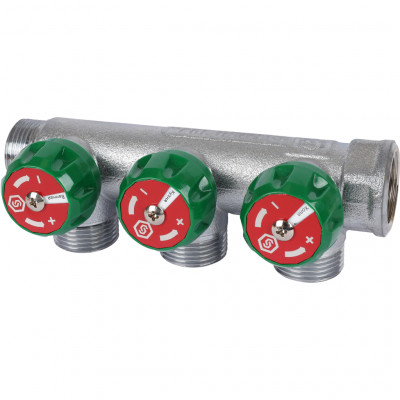 STOUT SMB-6850-343403 STOUT Коллектор регулирующий 3/4&quot;, 3 отвода 3/4&quot;ЕК